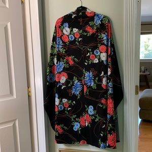 Royal Palm Hawaiian sarong wrap dress